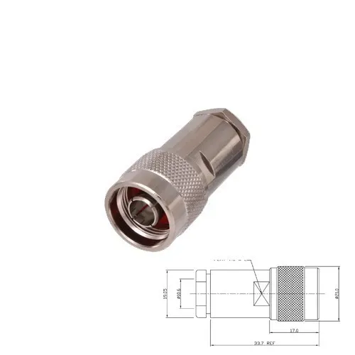 T.E.G. N Soldeer Plug Male RG142/223/400