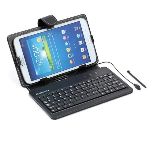 T.E.G. 7 inch tablethoes met toetsenbord wit micro-USB