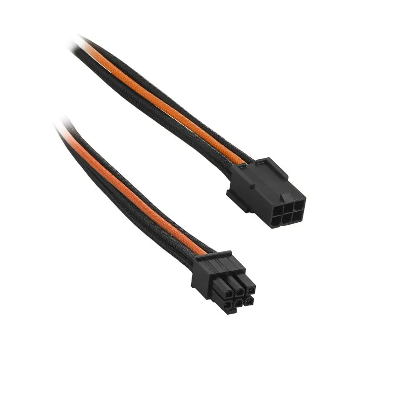 CableMod 6-pin PCI-e verlengkabel 45cm zwart/oranje