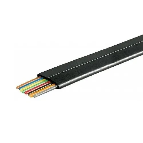 T.E.G. Telefoonkabel 8-aderig zwart 100m plat