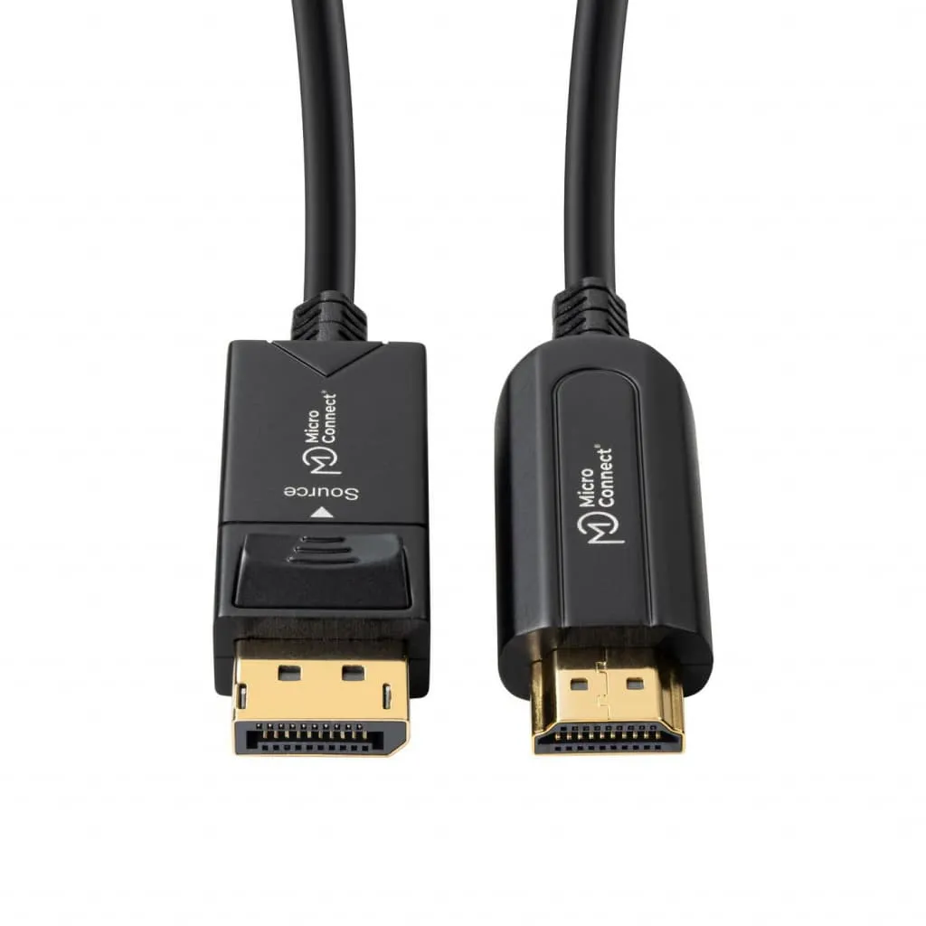 Microconnect Premium DisplayPort-HDMI Glasvezelkabel 20m