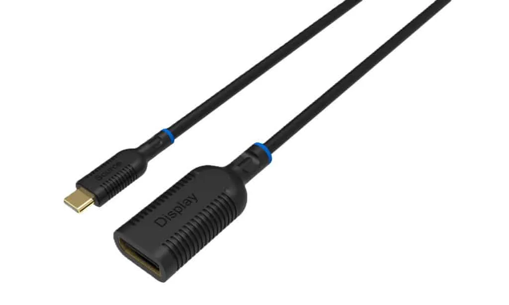 MicroConnect USB-C naar DisplayPort adapter 0,2m zwart 4K
