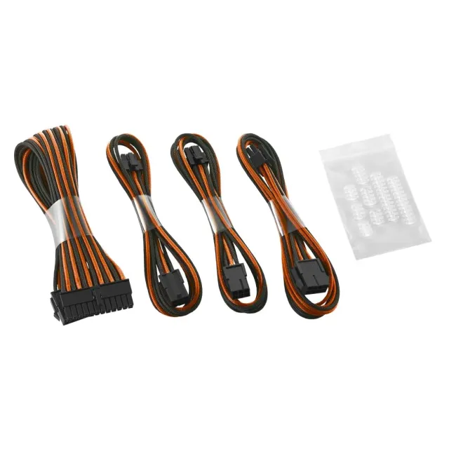 CableMod Classic ModFlex Basic kabelverlenging 6+6-pin zwart-oranje