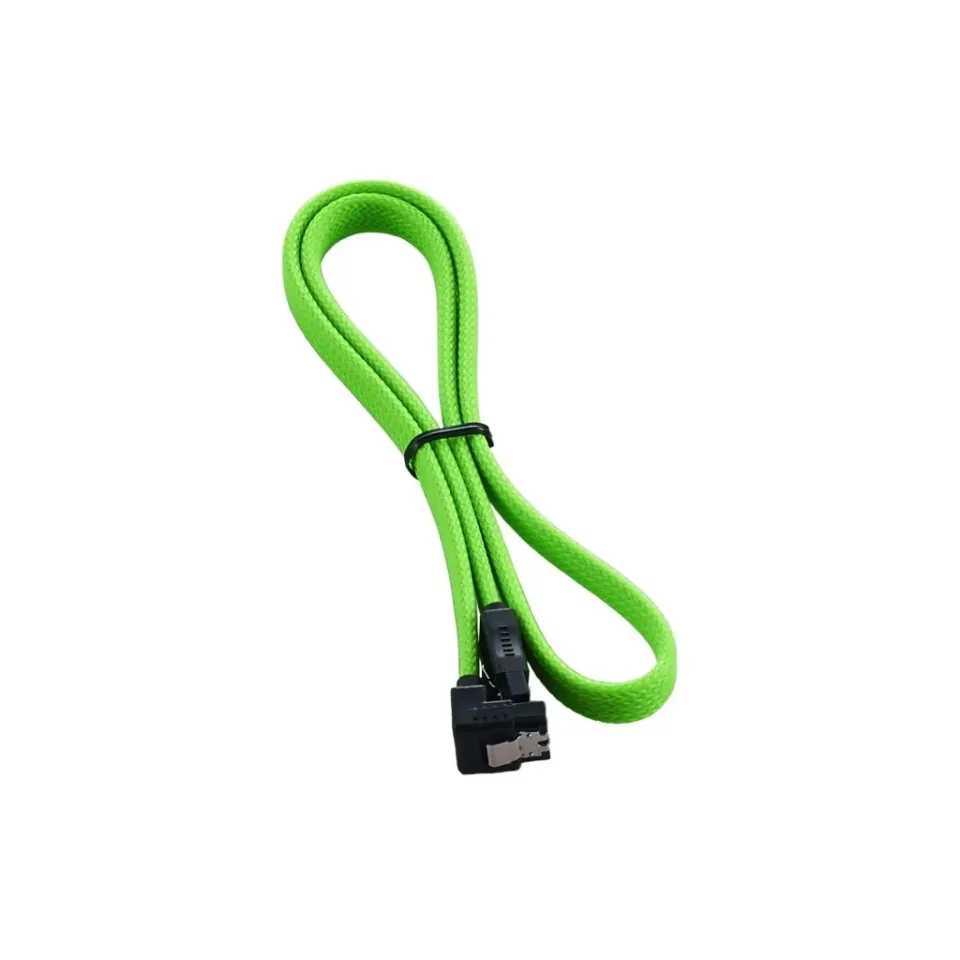CableMod ModMesh Right Angle SATA 3 kabel 60cm lichtgroen