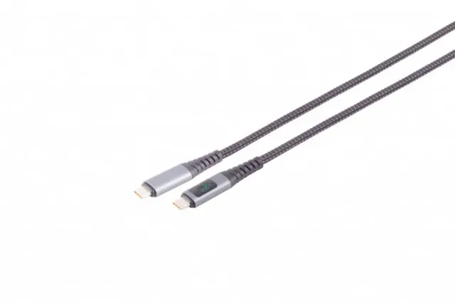 Microconnect USB-C naar USB-C kabel 0,5m 240W PD display