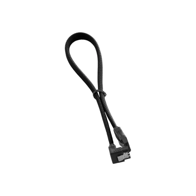CableMod ModMesh SATA 3 kabel haaks zwart 30cm