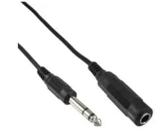 Microconnect AUDNU5 jack verlengkabel 6.3 mm 5 meter