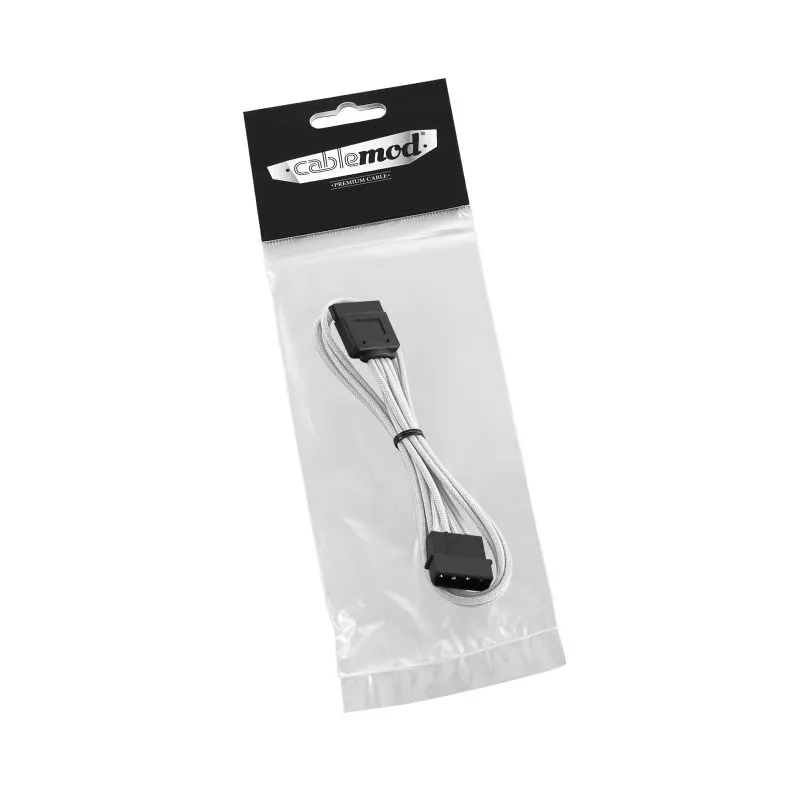 CableMod ModFlex Molex naar SATA voedingskabel wit 30cm