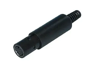 T.E.G. Mini-DIN Plug Female 8-Polig per stuk