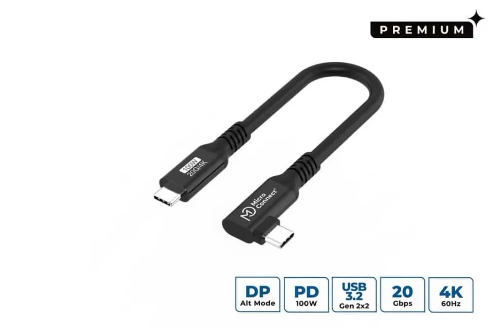 Microconnect Premium USB-C kabel USB 3.2 Gen 2x2 0,15m 100W