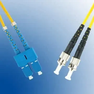 Microconnect OS2 glasvezelkabel ST-SC 25m duplex geel