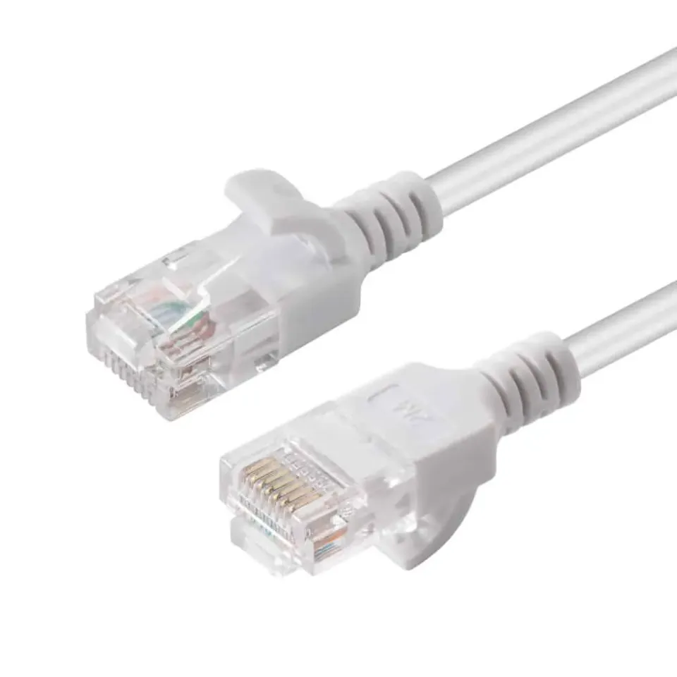 Microconnect CAT6 U/UTP slim netwerkkabel 0,25m wit dun