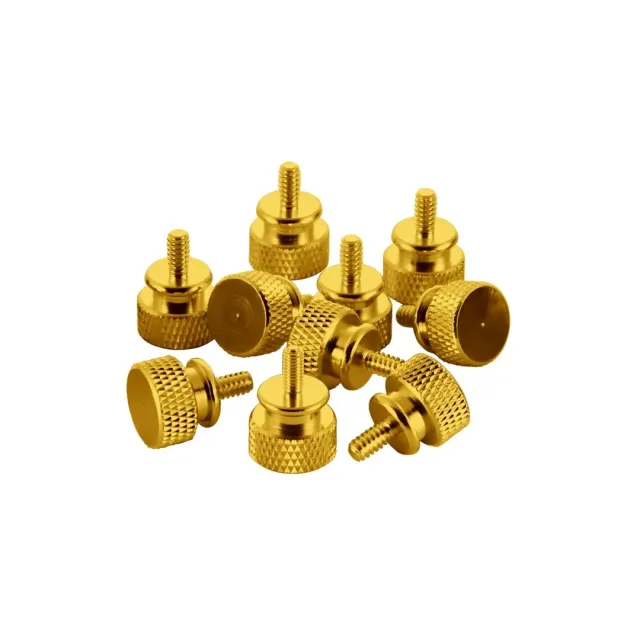 CableMod duimschroeven aluminium goud UNC 6-32