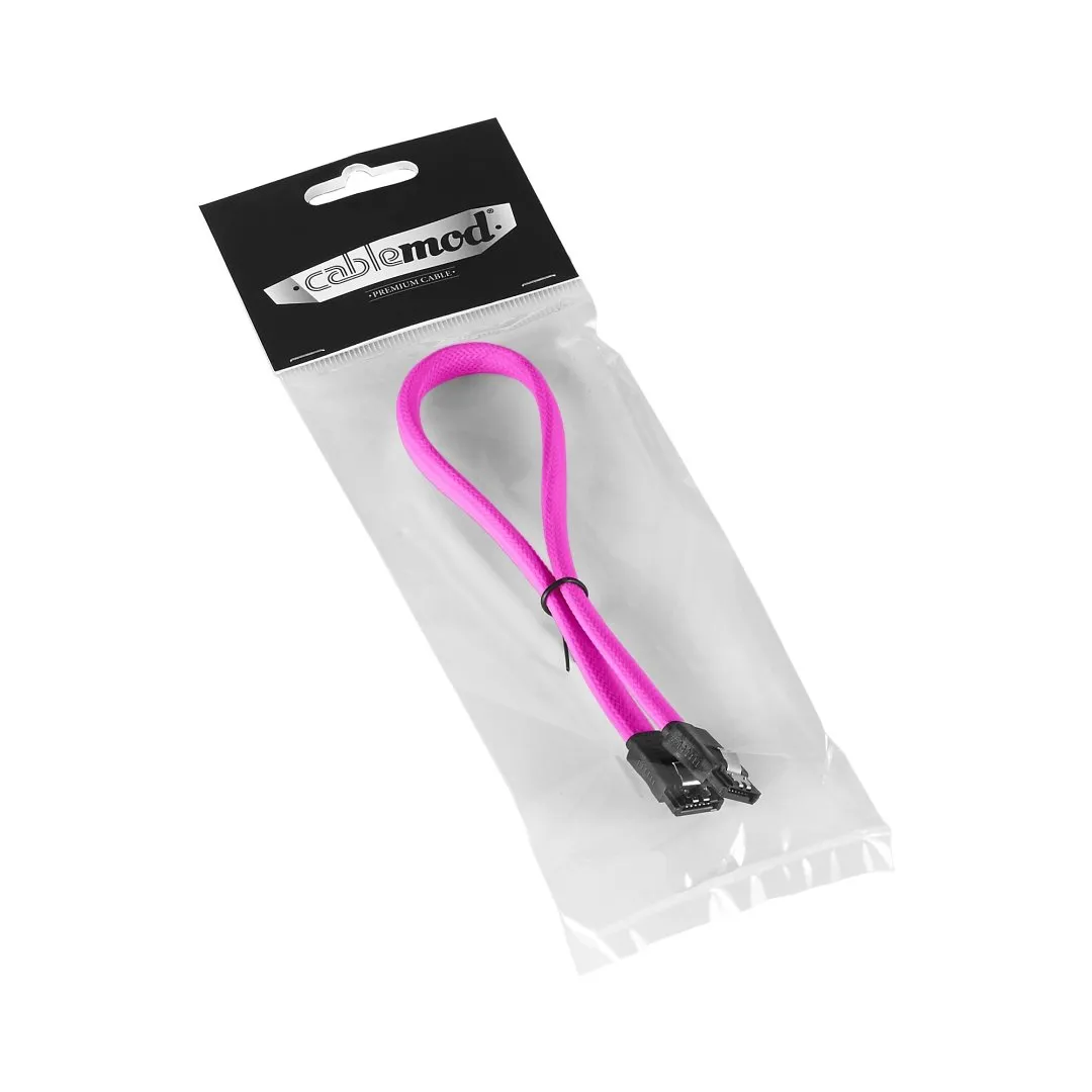 CableMod ModMesh SATA 3 kabel roze 30cm