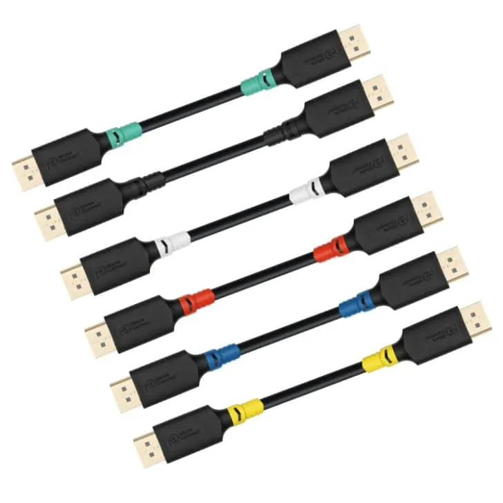 Microconnect ColorFlex DisplayPort kabel 4K 5m zwart