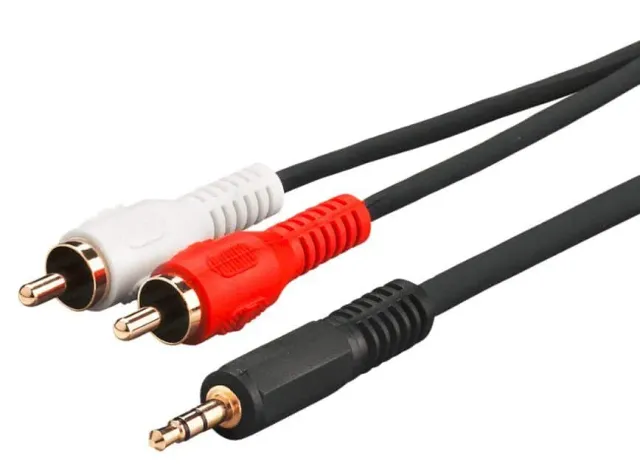 Microconnect 3.5mm naar RCA audiokabel 1.5m minijack