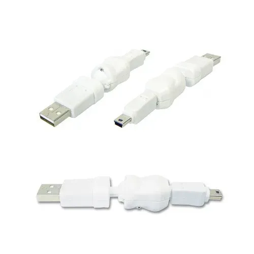 T.E.G. USB A naar Mini USB verloopadapter 360º draaibaar