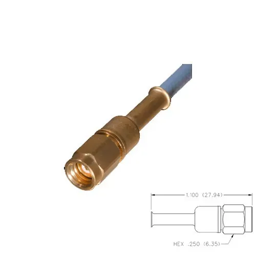 T.E.G. SMC crimp plug male RG174 coax connector