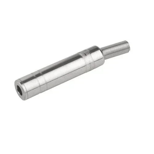 T.E.G. 6.3mm stereo jack stekker female metaal