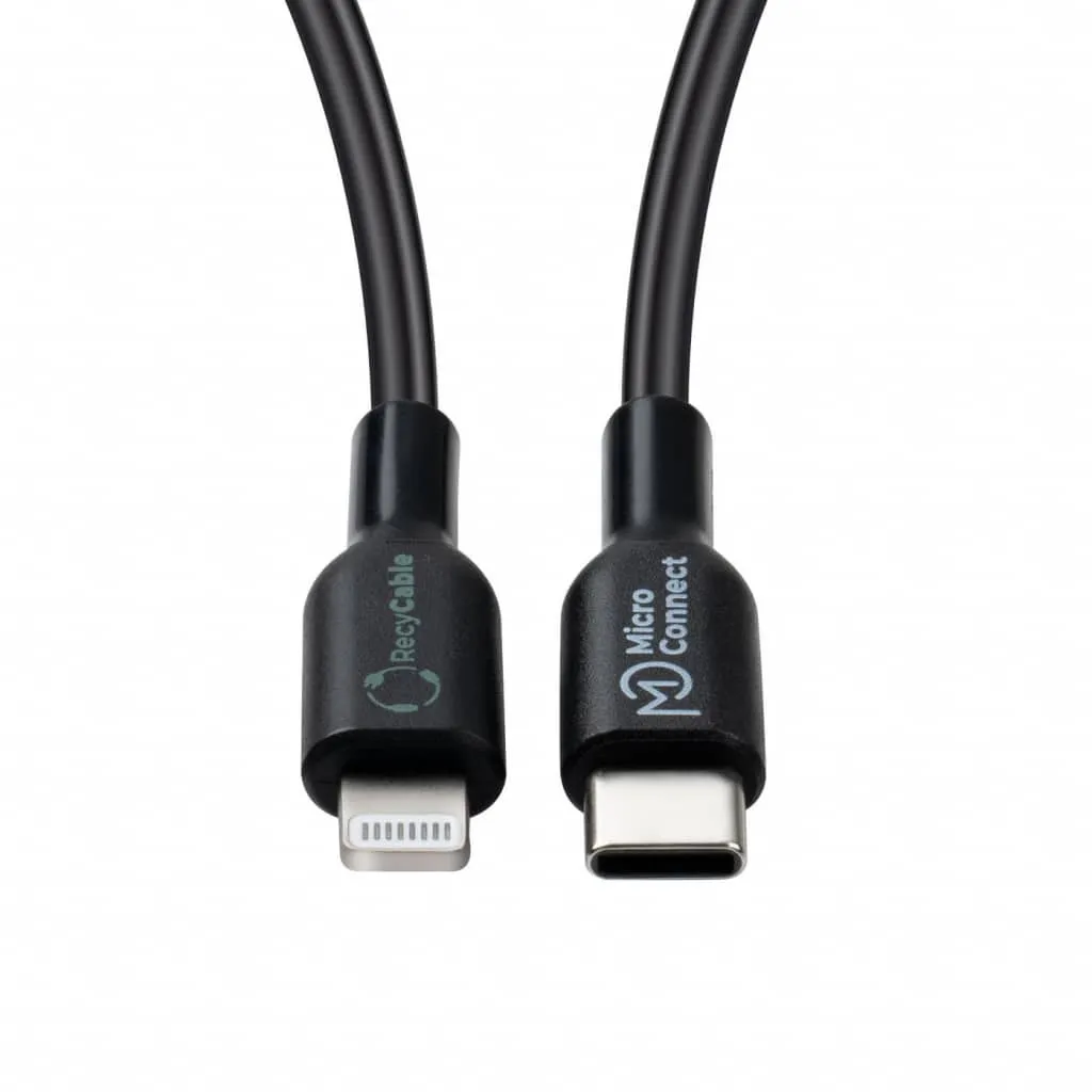 Microconnect ReConnect USB-C naar Lightning kabel 1m