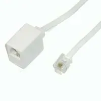 T.E.G. RJ11 verlengkabel male-female modulair