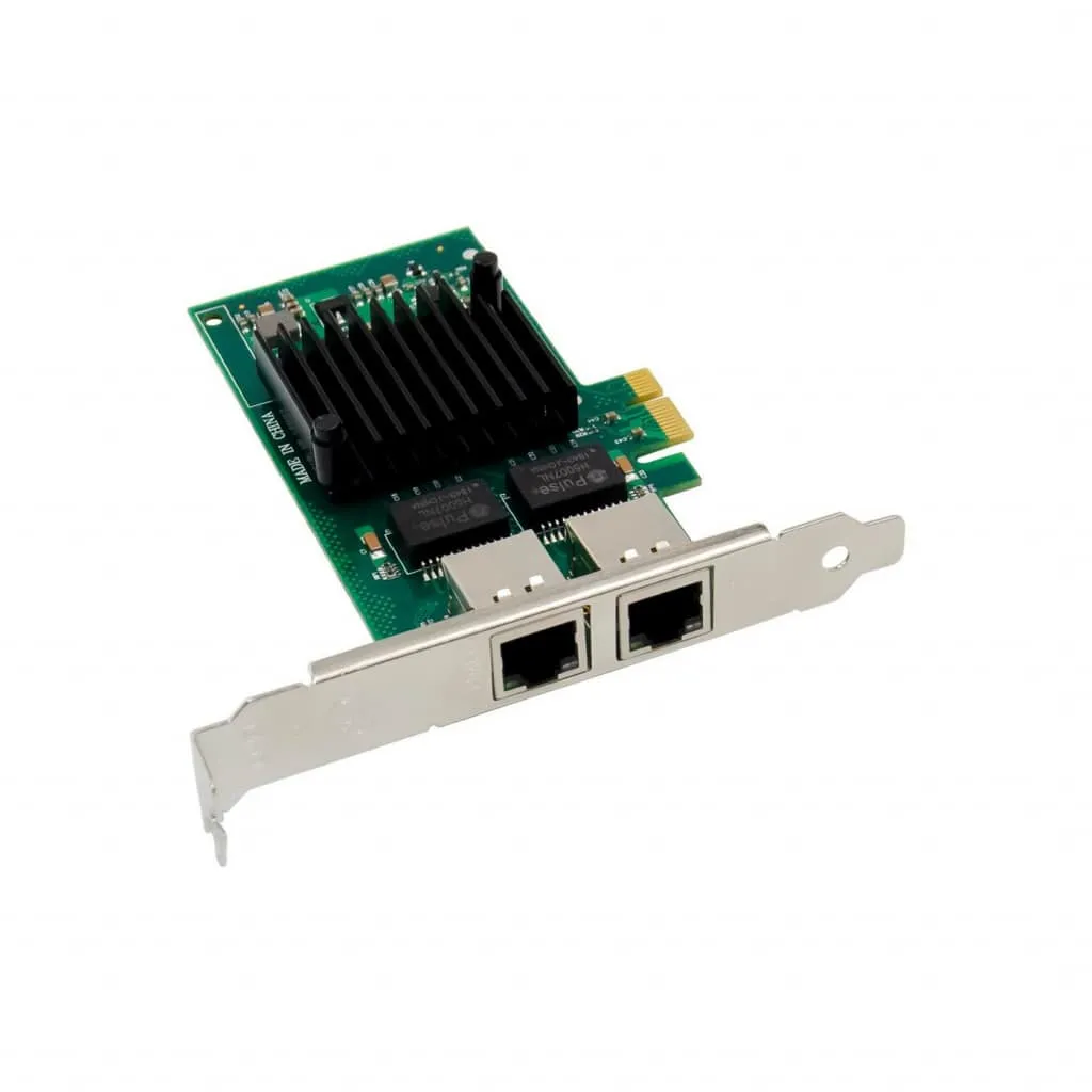 Microconnect I350-T2 PCIe x1 netwerkkaart dual 1GbE