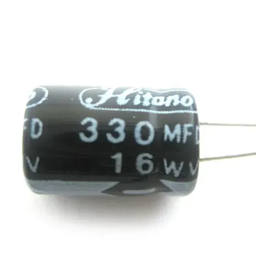 T.E.G. elco radiaal 33uF 16V staand