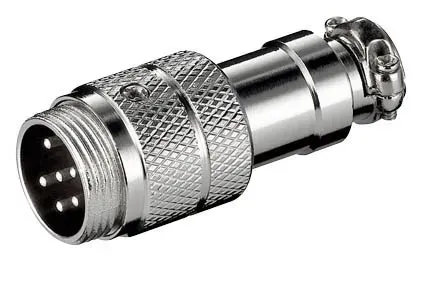T.E.G. CB Plug 6-Polig Male microfoonplug met trekontlasting