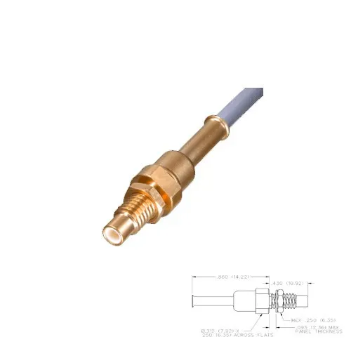 T.E.G. SMC Chassisdeel Female Crimp voor RG174 kabel