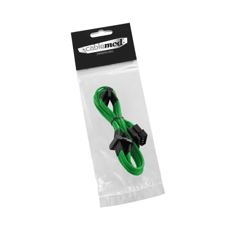 CableMod ModFlex Molex naar 4x SATA verlengkabel 80cm groen
