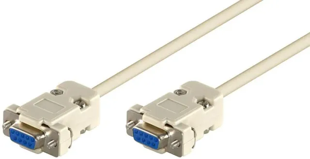 Microconnect D-SUB null modem kabel 9-pins 3m serieel