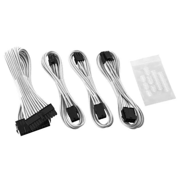 CableMod ModFlex Basic 6+6 Pin verlengkabelset wit