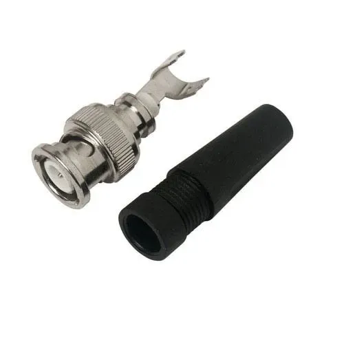 T.E.G. BNC male plug recht schroef RG58