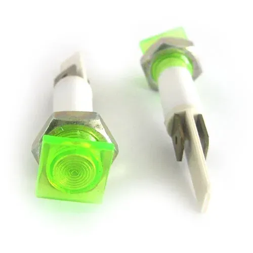 T.E.G. Controlelamp 12V Vierkant Groen Inbouw