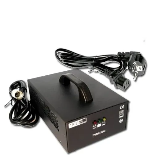 T.E.G. 24V 8A acculader rolstoel 3-polig male