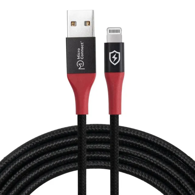 Microconnect Safe Charge USB-A Lightning oplaadkabel 1,5m