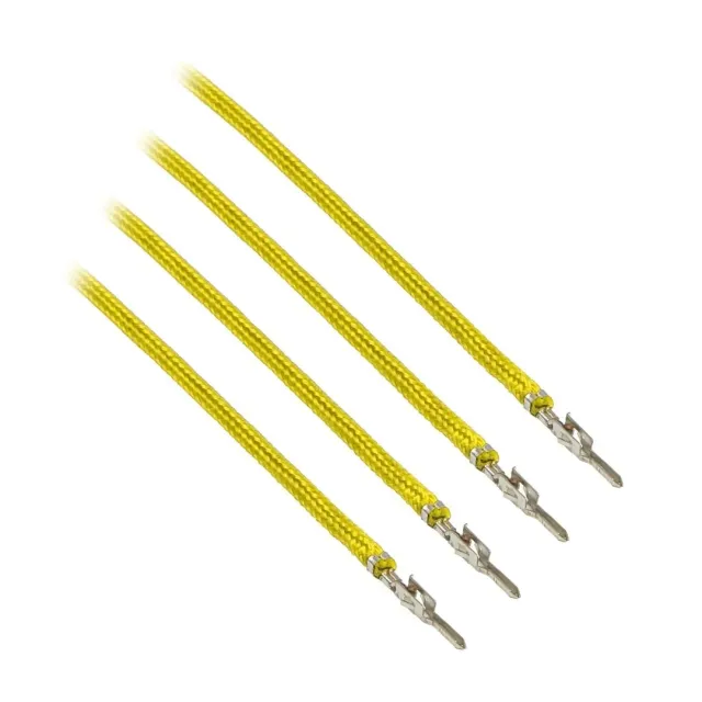 CableMod ModFlex Sleeved Wire 20cm Geel 4-pack