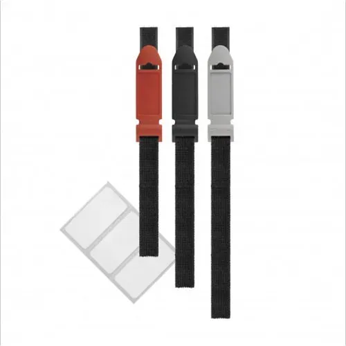 T.E.G. Label The Cable Flex klittenband zwart 3 stuks