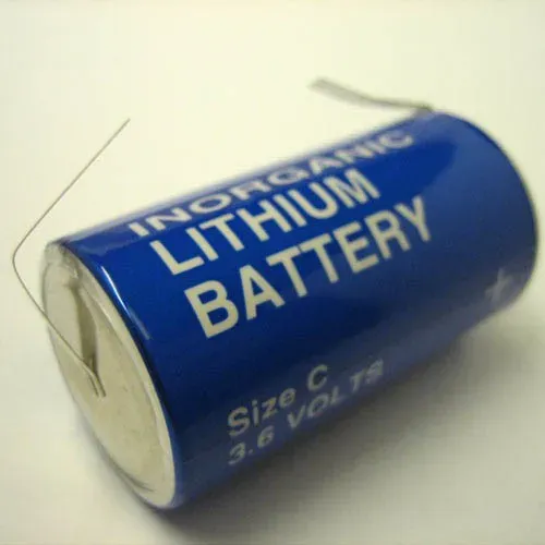 T.E.G. Lithium C-cel batterij 3,6V soldeerlippen
