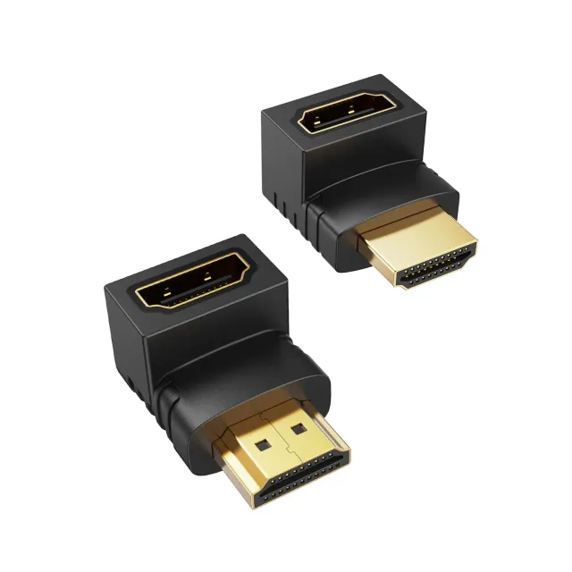 CableCreation HDMI haakse adapter 2-pack 90+270 graden 4K