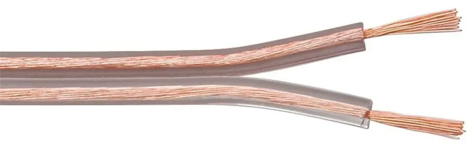 Microconnect 2x2,5mm² luidsprekerkabel 100m transparant