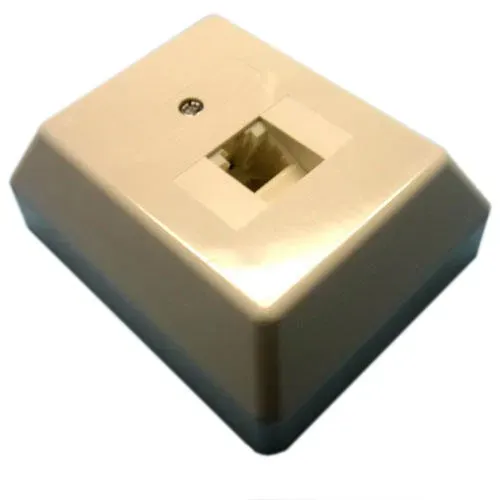 T.E.G. Modulair Analoog/ISDN Aansluitdoos Enkel Opbouw RJ11