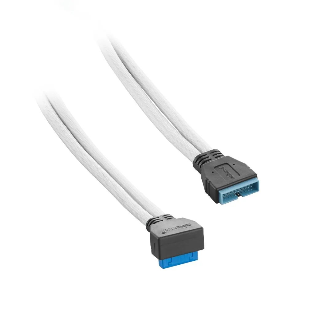 CableMod ModMesh Right Angle USB 3.0 kabel 50cm wit