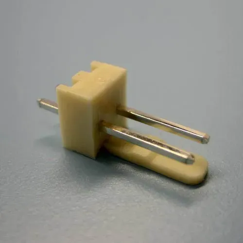 T.E.G. nylon printdeel recht 2-polig 2,54mm 25 stuks