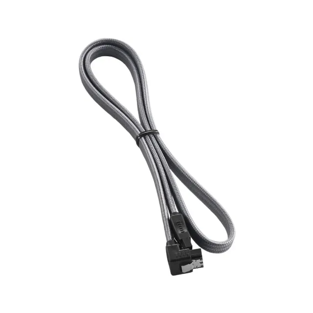 CableMod ModFlex Right Angle SATA 3 sata kabel 60cm zilver