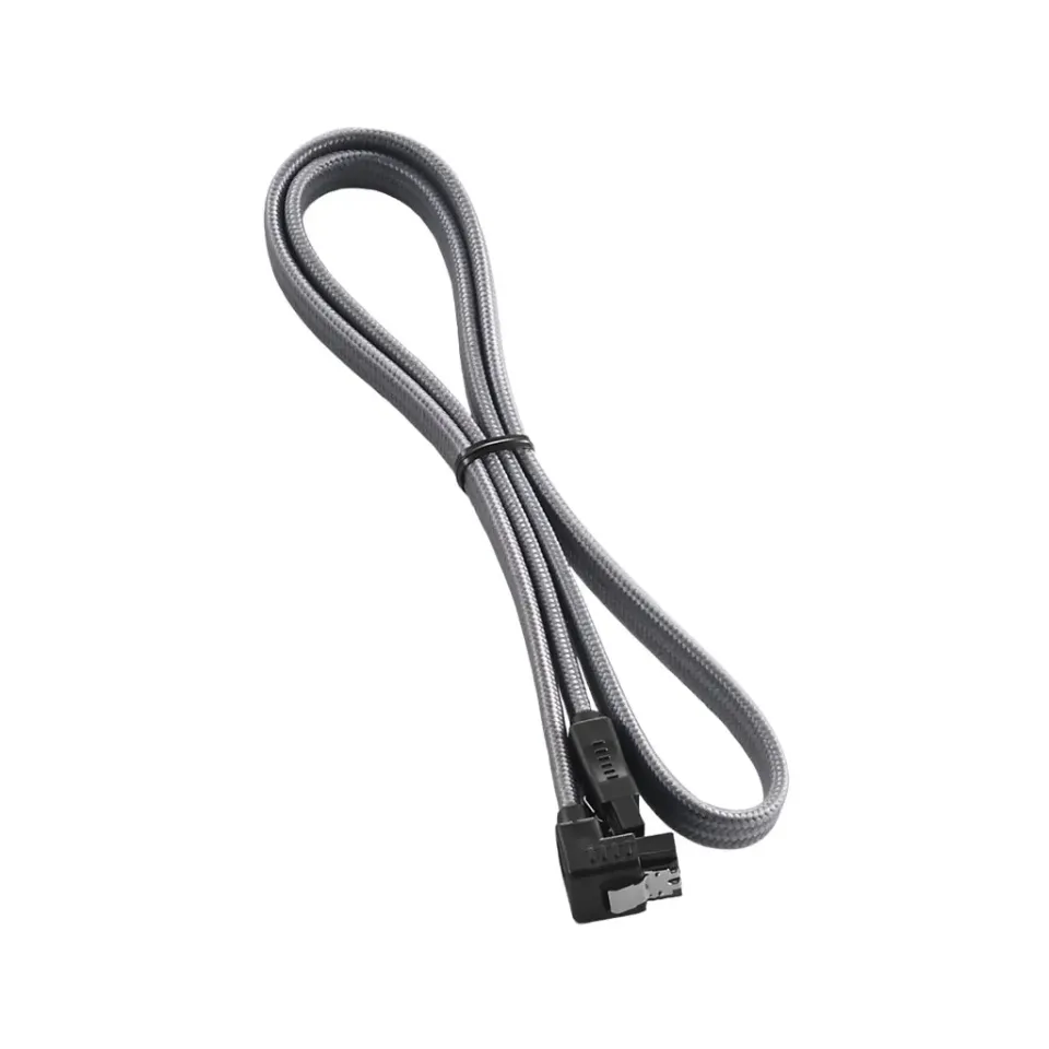 CableMod ModFlex Right Angle SATA 3 sata kabel 60cm zilver