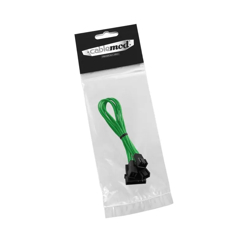 CableMod ModFlex Molex naar 3x fan adapter groen 60cm
