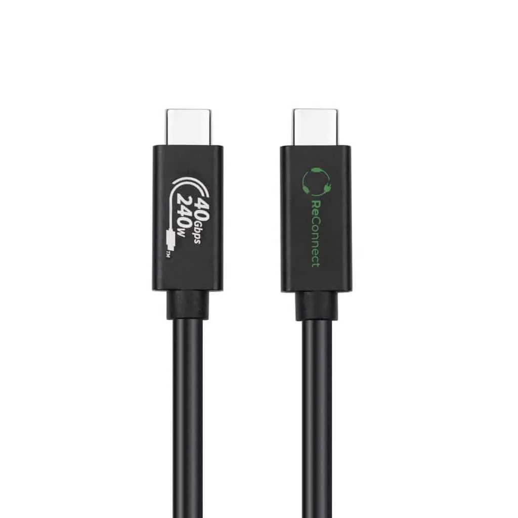 Microconnect ReConnect USB4 Gen 3x2 USB-C kabel 1m