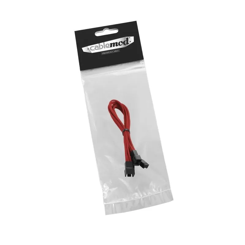 CableMod ModFlex 3-pin fan splitter 3-weg 60cm rood