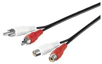 Microconnect RCA stereo verlengkabel 10m 2x tulp